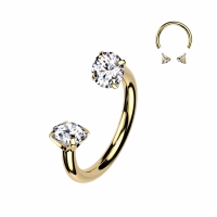 Piercing Titan Hufeisen Crammetje mit Goldstein