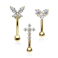 Vorteilspackung 3er-Pack Sortiment Süßigkeitenbox goldfarben