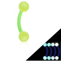 Durchdringendes, im Dunkeln leuchtendes Grün, rund