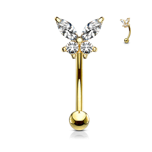 Piercing curved butterfly Piercing curved butterfly