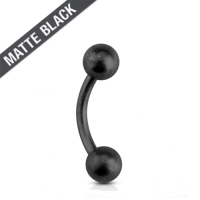 Piercing schwarz matt 1,2x6mm