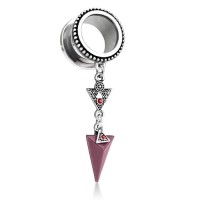 6 mm Tunnel zum Verschrauben mit brüniertem Stammesanhänger