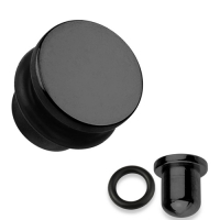 1,6 mm Single Flared Plug schwarz