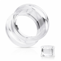 6 mm Double Flared Tunnel transparent