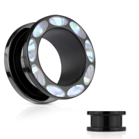 12 mm Tunnel mit Schraubverschluss, Flesh Tunnel