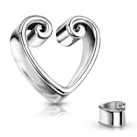 12 mm doppelt ausgestelltes Vintage-Herz