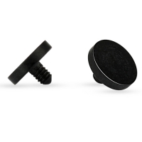 Dermal Retainer rund schwarz 1,6mm