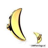 Dermal Top Mond goldfarben 1,6mm