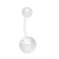 Piercing flexibele bio plast spikkel