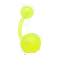 Piercing flexibele bio plast glow in the dark