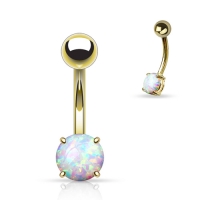 Piercing Opal vergoldet