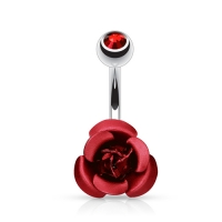 Bauchnabelpiercing Metall rose rot