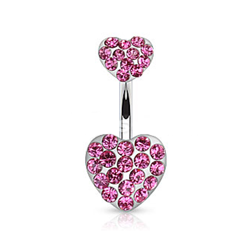 Navelpiercing dubbele hart Navelpiercing dubbele hart