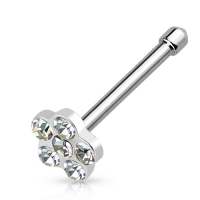 Nasenpiercing Blume weiß