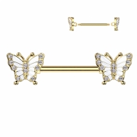 Piercing Schmetterling Detail Gold