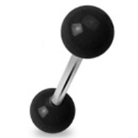 Piercing massiv schwarz