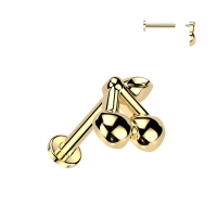 Piercing mit Türkisstein