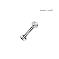 Piercing PVD hartje steen