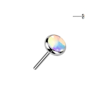Piercing titanium TOP Iridescent  push in