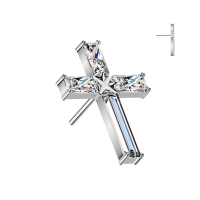 kruis Baguette TOP - Titanium - Threadless Push In