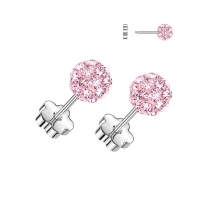 Oorbellen 2-zijdig te dragen ferido en flower back 0.8x6x5