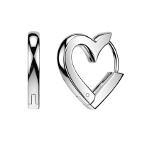 Oorbellen liefdelijk hart 0.8x10