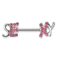 Sexy rosa Brustwarzenpiercing