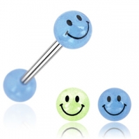 Piercing smiley groen