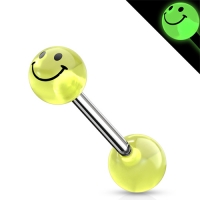 Piercing Smiley grün