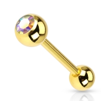 Piercing mehrfarbig vergoldet
