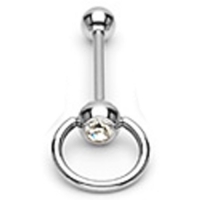 Piercing Sklavenring weiß