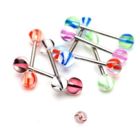 Piercing blauw/rood