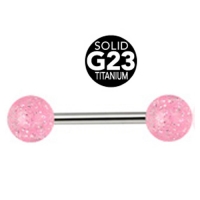Piercing Titan gesprenkelt rosa