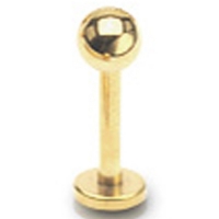 piercing rond gold plated 1.2x8
