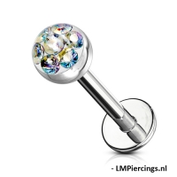 Piercing österreichischer Kristall mehrfarbig