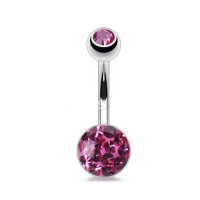 Piercing austrian crystal roze