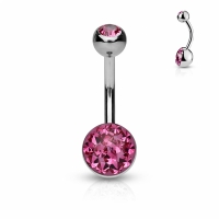Piercing Österreichischer Kristall rosa