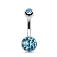 Piercing austrian crystal aqua
